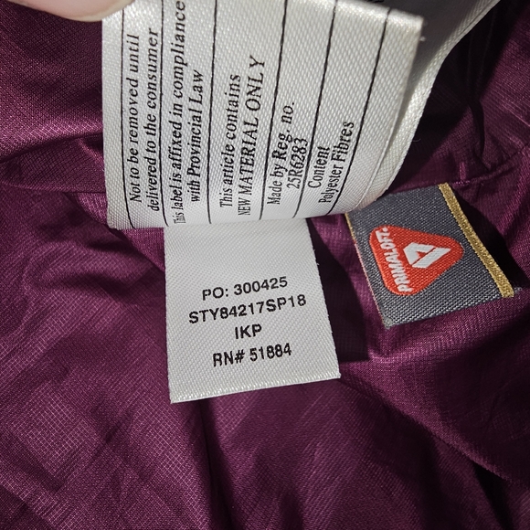 Patagonia Womens Medium Purple Primaloft Jacket Full Zip Quilted FLAWS - Picture 15 of 15
